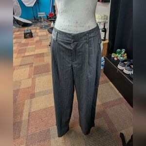 a new day Gray Dress Pants with High Waist and Pleats